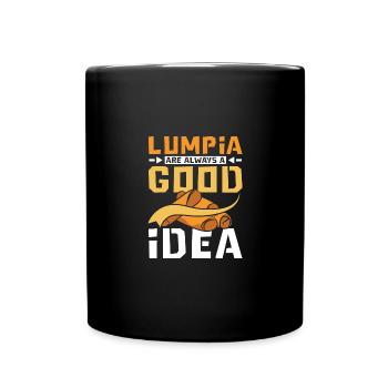 Lumpia are always a good idea - Full Colour Mug - black - Front