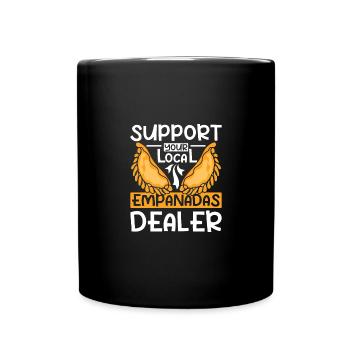 Support your local Empanadas dealer - Full Colour Mug - black - Front