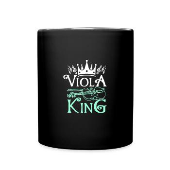 Boy Viola King - Tasse einfarbig - Schwarz - Vorne