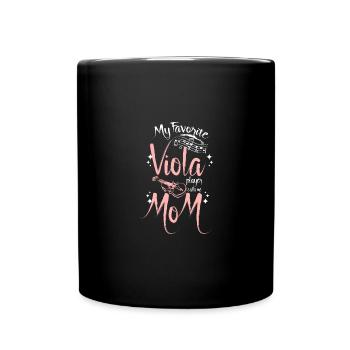 Fête des mères Mon altiste préféré m’appelle maman - Mug uni - noir - Devant