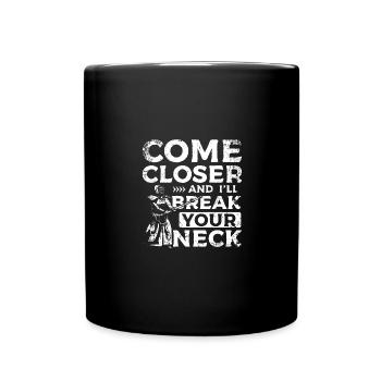 Approche-toi et je te briserai le cou Kendo - Mug uni - noir - Devant