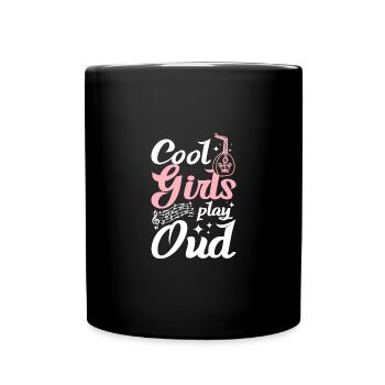 Cool girls play oud - Full Colour Mug - black - Front