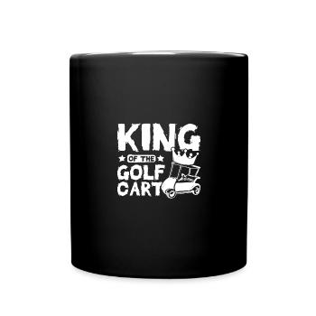 Roi de la voiturette de golf - Mug uni - noir - Devant