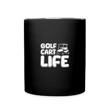 Love Golf cart life - Full Colour Mug - black - Front