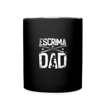 Father's day Escrima dad - Tasse einfarbig - Schwarz - Vorne