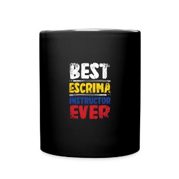 Best Escrima Instructore Ever - Tasse einfarbig - Schwarz - Vorne