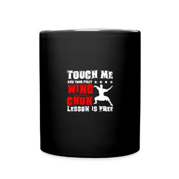 Touch me et votre première leçon de wing chun est gratuite - Mug uni - noir - Devant