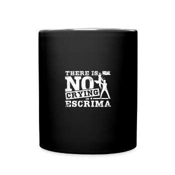 There is no crying in Escrima - Tasse einfarbig - Schwarz - Vorne