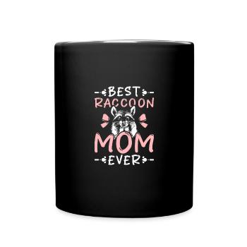 Best raccoon mom ever - Full Colour Mug - black - Front