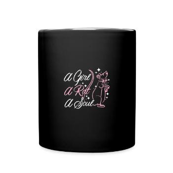 A girl a rat a soul - Tasse einfarbig - Schwarz - Vorne