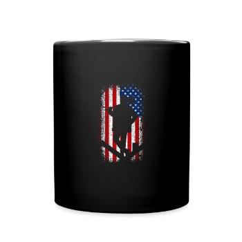Usa american flag 4th of july chimney sweep - Tasse einfarbig - Schwarz - Vorne