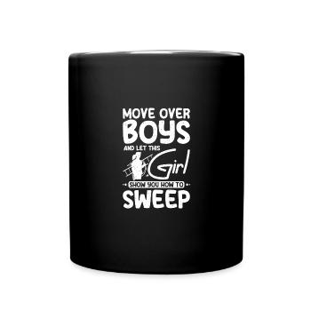 Girl chimney sweep show you how to sweep - Tasse einfarbig - Schwarz - Vorne