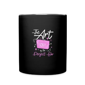 L’art du pain parfait Fabrication du savon - Mug uni - noir - Devant