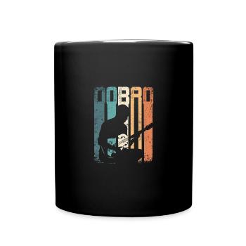 Retro Vintage Dobro Player - Full Colour Mug - black - Front