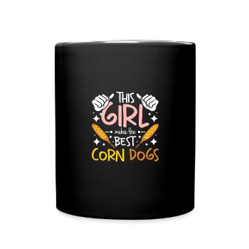 Cette fille fait les meilleurs Corn Dogs - Mug uni - noir - Devant