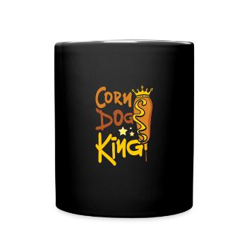 Roi du chien de maïs - Mug uni - noir - Devant