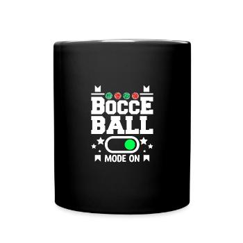 Mode Pétanque activé - Mug uni - noir - Devant