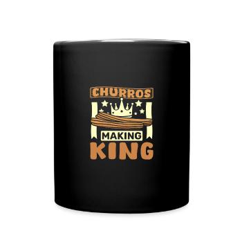 Roi des churros - Mug uni - noir - Devant