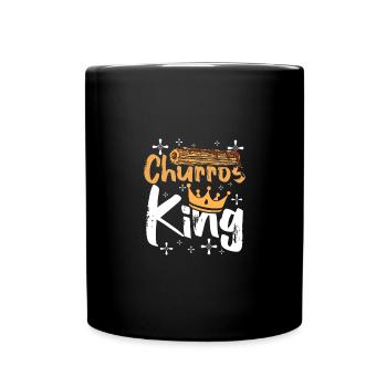 Roi des churros - Mug uni - noir - Devant