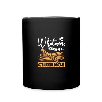Quoi que j’aie Churros - Mug uni - noir - Devant