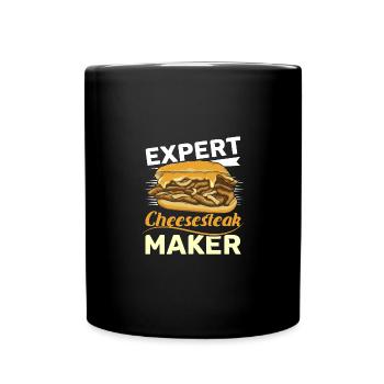 Expert philly cheesesteak maker - Tasse einfarbig - Schwarz - Vorne