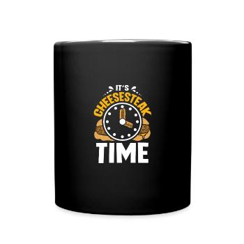 It's philly cheesesteak time - Tasse einfarbig - Schwarz - Vorne