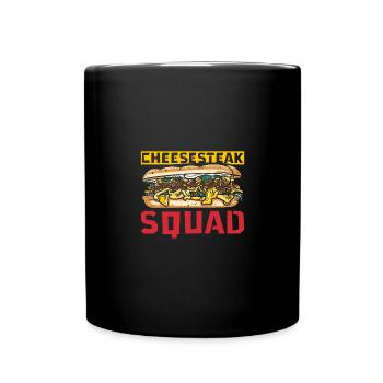 Cheesesteak squad - Tasse einfarbig - Schwarz - Vorne