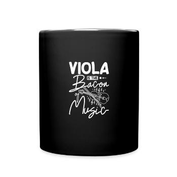 L’alto est le lard de la musique - Mug uni - noir - Devant