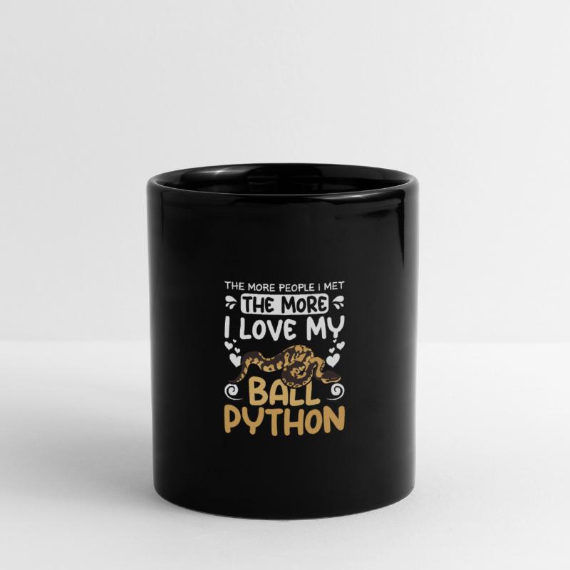 plus je rencontrais de gens, plus j’aime mon python royal Mug uni
