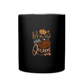 Brownie making queen - Full Colour Mug - black - Front
