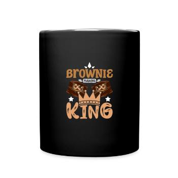 Brownie making king - Tasse einfarbig - Schwarz - Vorne