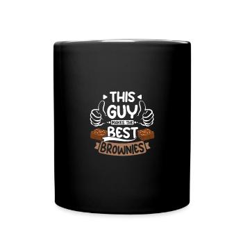This guy makes the best brownies - Tasse einfarbig - Schwarz - Vorne