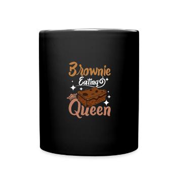 Reine mangeuse de brownie - Mug uni - noir - Devant