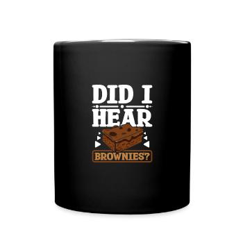 Ai-je entendu des brownies - Mug uni - noir - Devant
