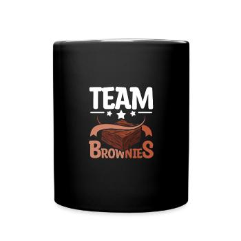 Team Brownies - Tasse einfarbig - Schwarz - Vorne