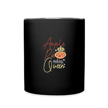 Apple pie making queen - Tasse einfarbig - Schwarz - Vorne