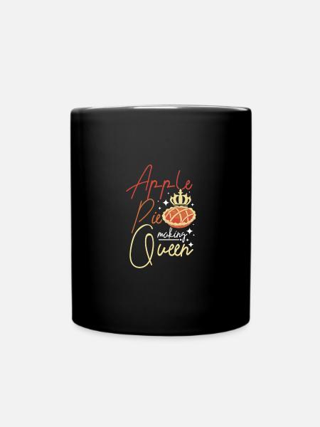 Apple pie making queen - Tasse einfarbig - Schwarz