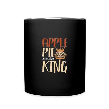 Apple pie making king - Tasse einfarbig - Schwarz - Vorne