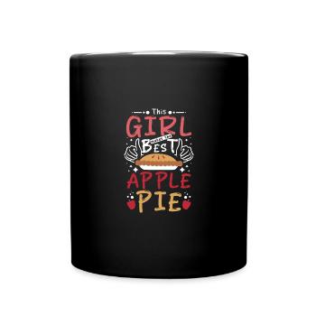 Cette fille fait la meilleure tarte aux pommes - Mug uni - noir - Devant
