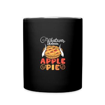 Whatever I'm having apple pie - Tasse einfarbig - Schwarz - Vorne