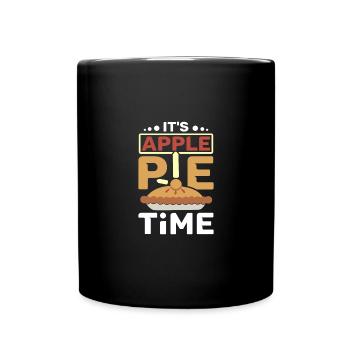 It's Apple pie time - Tasse einfarbig - Schwarz - Vorne