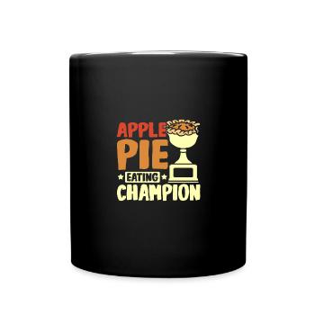 Apple pie eating champion - Tasse einfarbig - Schwarz - Vorne