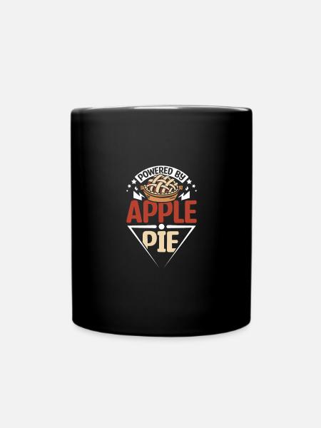 Powered by Apple pie - Tasse einfarbig - Schwarz