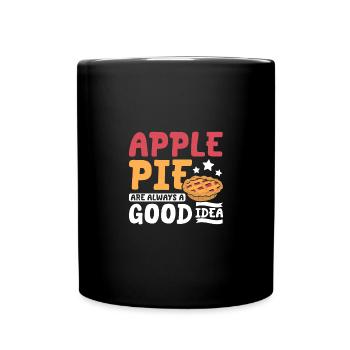 La tarte aux pommes est toujours une bonne idée - Mug uni - noir - Devant
