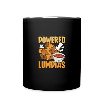 Powered by Lumpias - Full Colour Mug - black - Front