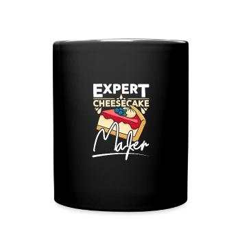 Cheesecake expert - Mug uni - noir - Devant