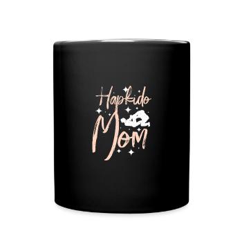Mothers day Hapkido mom - Tasse einfarbig - Schwarz - Vorne