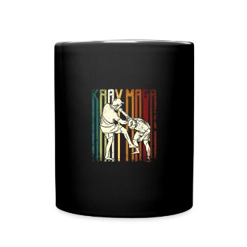 Krav maga rétro vintage - Mug uni - noir - Devant