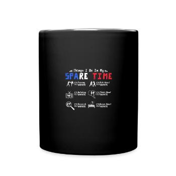 Ce que je fais pendant mon temps libre en m’entraînant Savate - Mug uni - noir - Devant