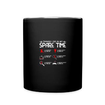 Things I do in my spare time training Tai chi - Full Colour Mug - black - Front